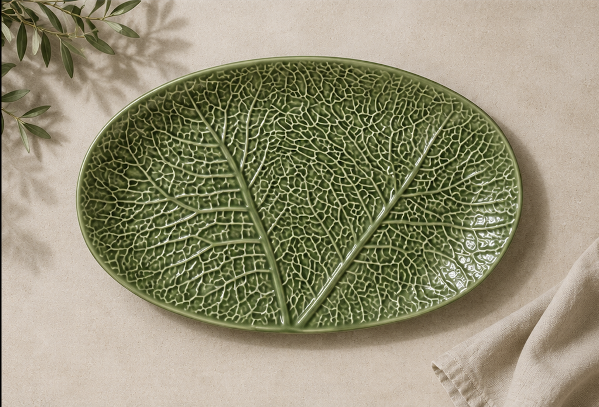 Plato Ovalado Lechuga