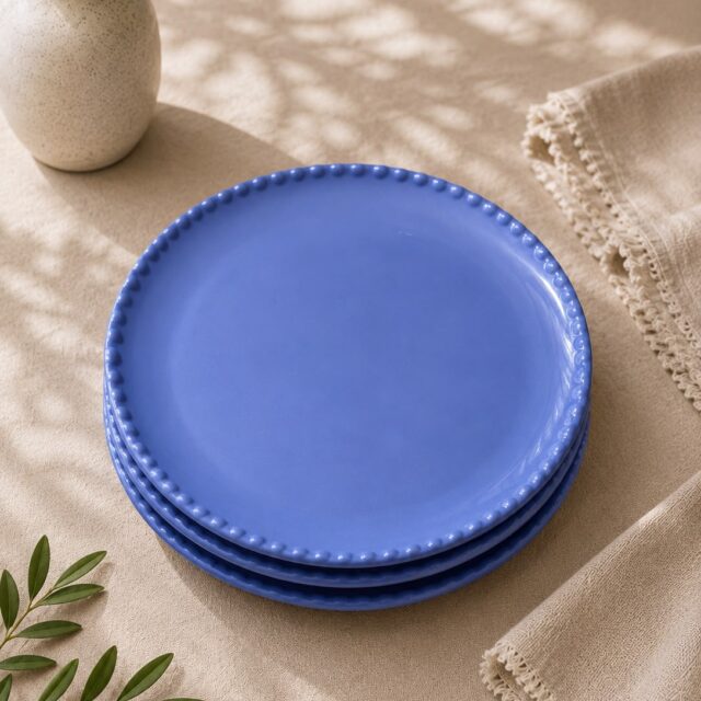 Set de Platos de Postre Celeste