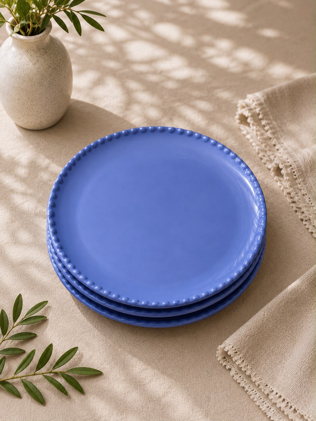 Set de Platos de Postre Celeste