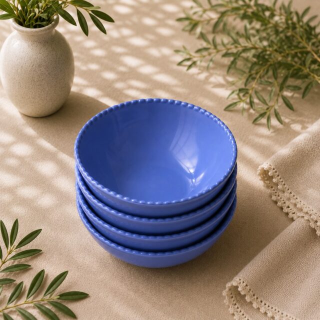 Set de Platos Hondos Celeste