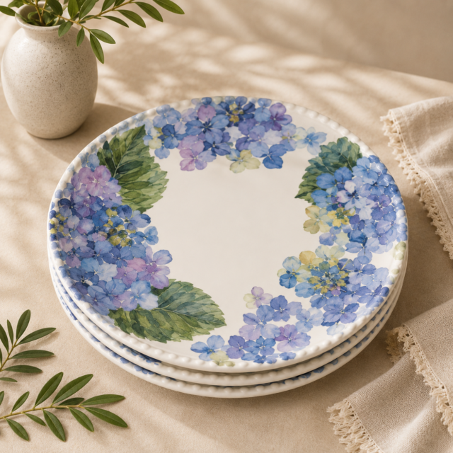 Set de Platos Hortensia